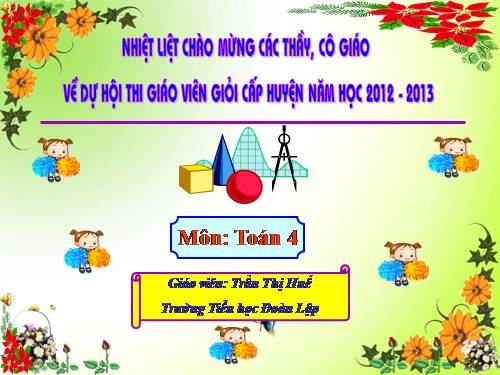 Phân số và phép chia số tự nhiên (tiếp theo)
