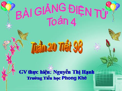 Phân số và phép chia số tự nhiên (tiếp theo)