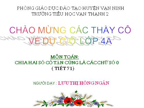 Chia hai số có tận cùng là các chữ số 0