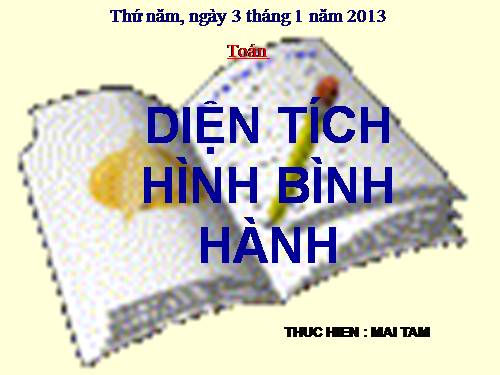 Diện tích hình bình hành