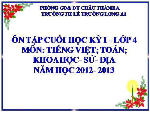 ôn tập HKI 2012-2013