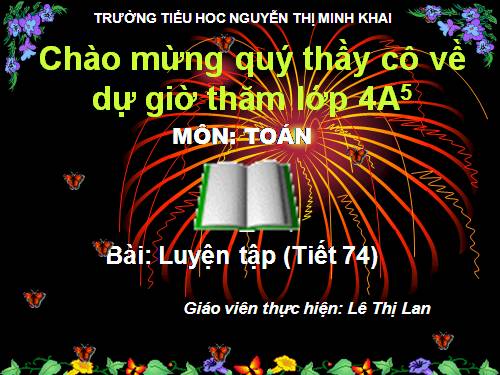 Luyện tập Trang 74
