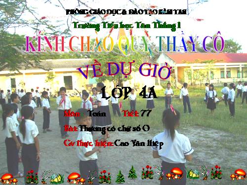 Thương có chữ số 0