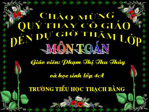 Các Bài giảng khác thuộc Chương trình Toán 4
