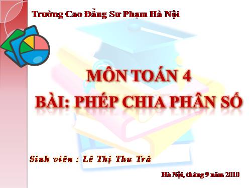 Phép chia phân số