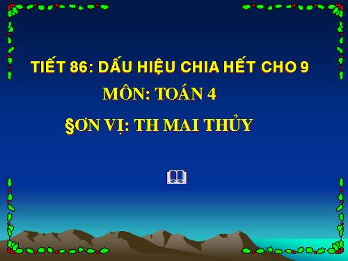 Dấu hiệu chia hết cho 9