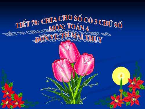 Chia cho số có ba chữ số