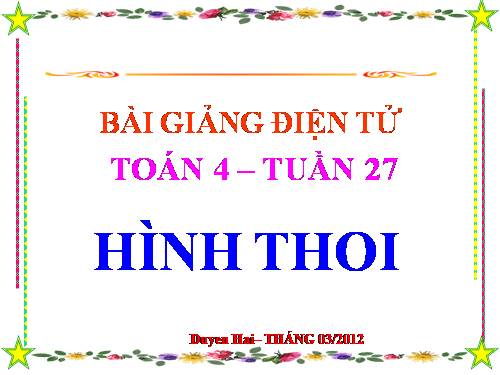 Hình thoi