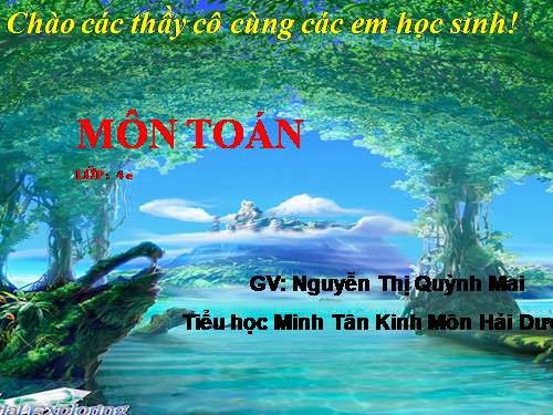 Chia một số cho một tích