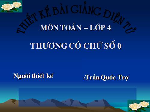 Thương có chữ số 0