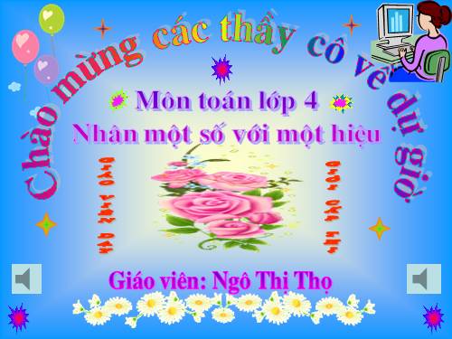 Nhân một số với một hiệu