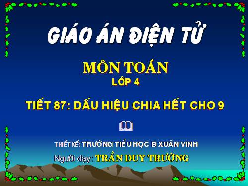 Dấu hiệu chia hết cho 9