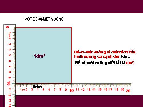 Đề - xi - mét vuông