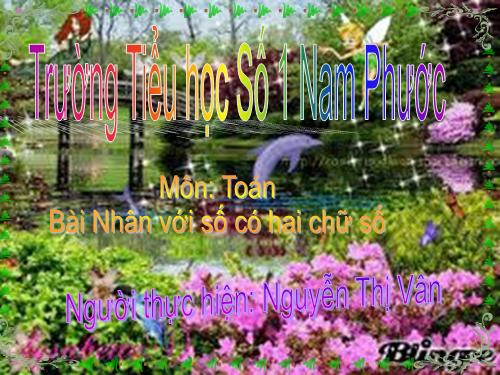 Nhân với số có hai chữ số