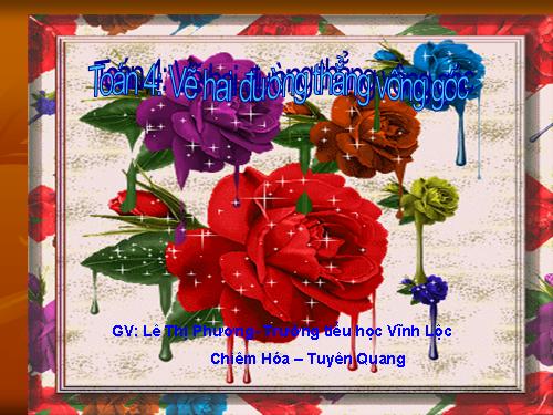 Vẽ hai đường thẳng vuông góc