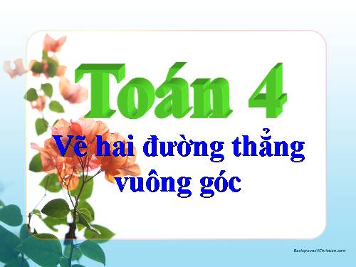 Vẽ hai đường thẳng vuông góc