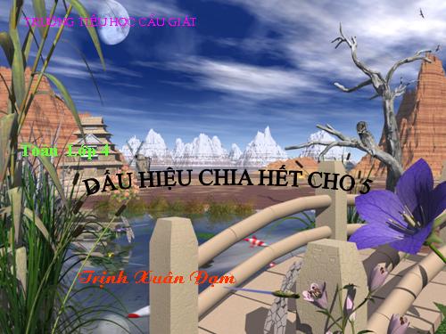 Dấu hiệu chia hết cho 5