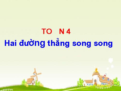 Hai đường thẳng song song