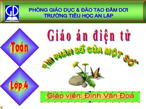 Tìm phân số của một số