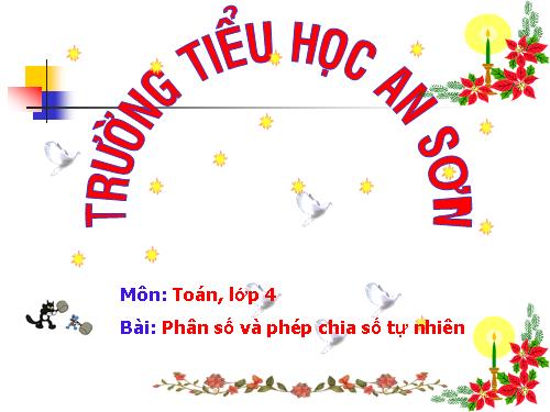 Phân số và phép chia số tự nhiên