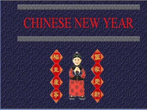 presenting about new year in China