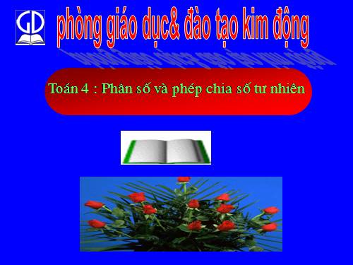 Phân số và phép chia số tự nhiên