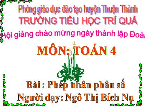 Phép nhân phân số