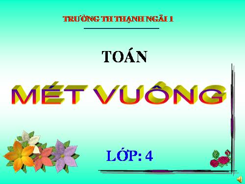 Mét vuông