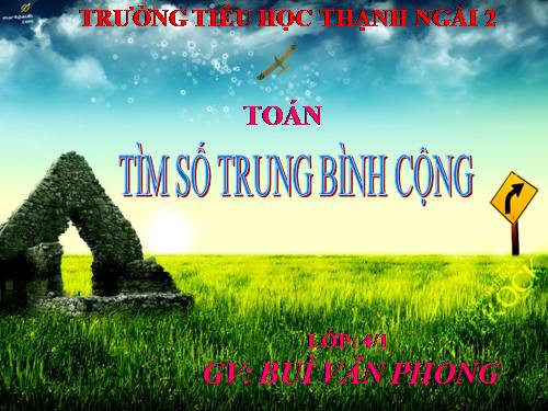 Tìm số trung bình cộng