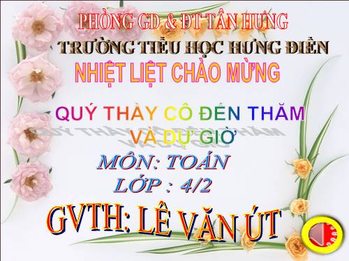 Phân số bằng nhau