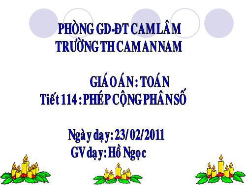 Phép cộng phân số