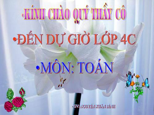 Các Bài giảng khác thuộc Chương trình Toán 4