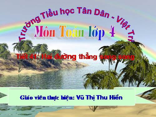 Hai đường thẳng song song