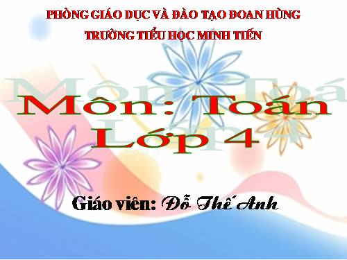 Ôn tập về số tự nhiên (tiếp theo)