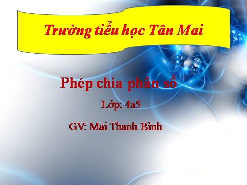 Phép chia phân số