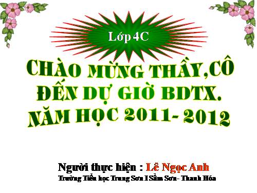 Các Bài giảng khác thuộc Chương trình Toán 4