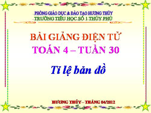 Tỉ lệ bản đồ