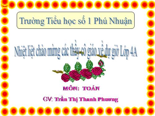 Phép chia phân số