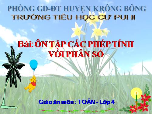 Ôn tập về các phép tính với phân số