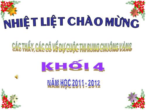 rung chuông vàng khối 4