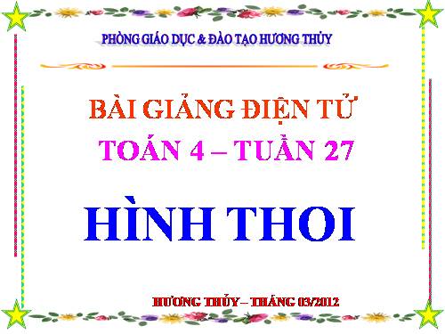 Hình thoi