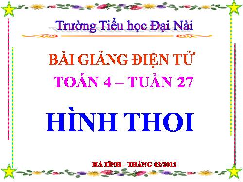 Hình thoi