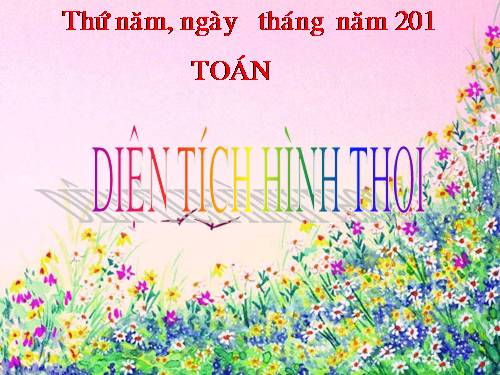 Diện tích hình thoi