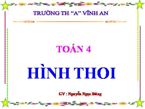 Hình thoi