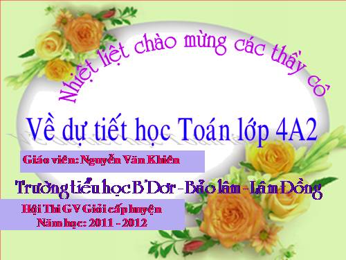 Phép cộng phân số (tiếp theo)