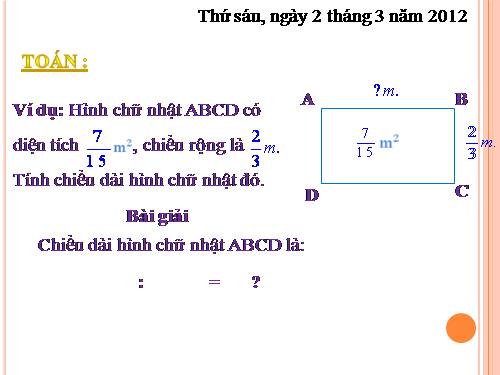 Phép chia phân số