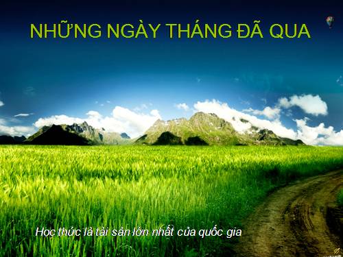 Những tháng ngày kỹ niệm