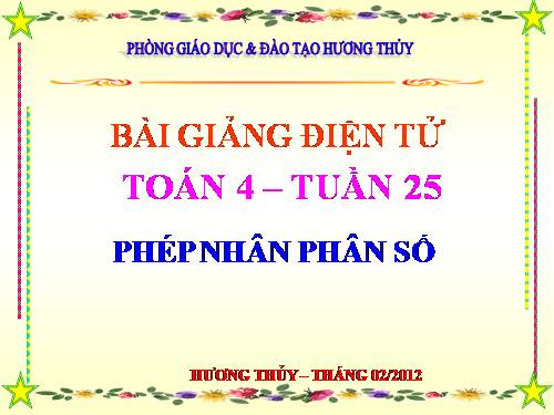 Phép nhân phân số