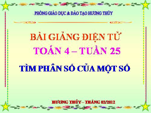 Tìm phân số của một số