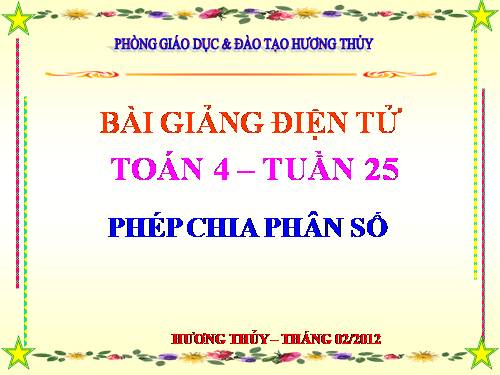 Phép chia phân số